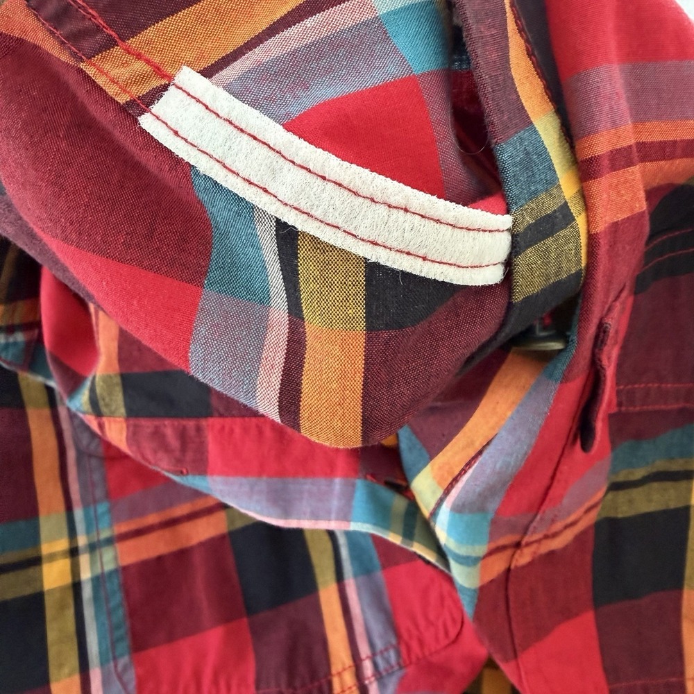 VTG Liz Wear Shirt Womens Large Plaid Cotton Button Up Long Sleeve Claiborne - Picture 10 of 11